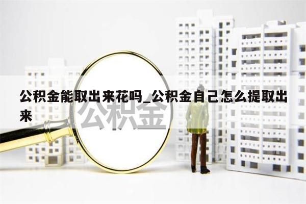 公积金能取出来花吗_公积金自己怎么提取出来